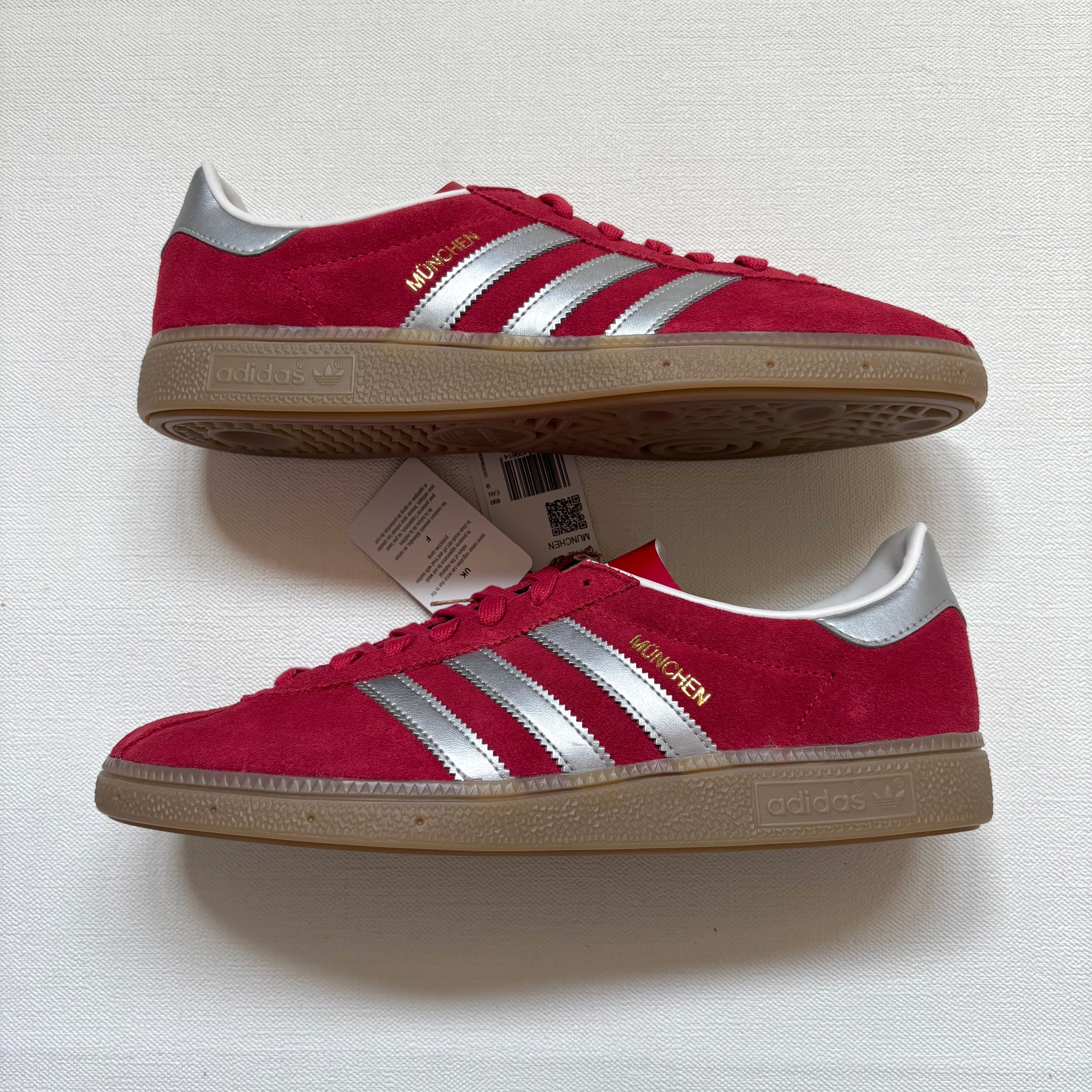 adidas Munchen "Scarlet/Matte Silver/Gum"