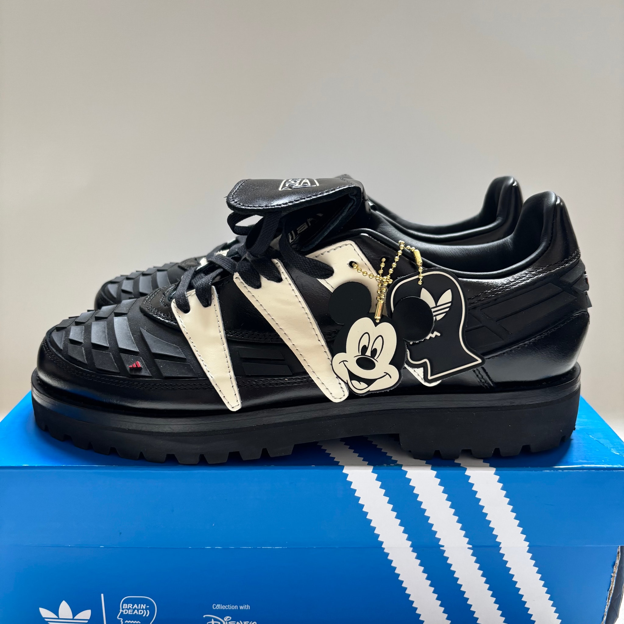 Brain Dead × Disney × adidas Predator "Core Black/Cream White"
