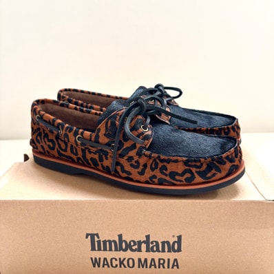 WACKO MARIA × Timberland Classic Boat 2 Eye "Leopard/Brown"
