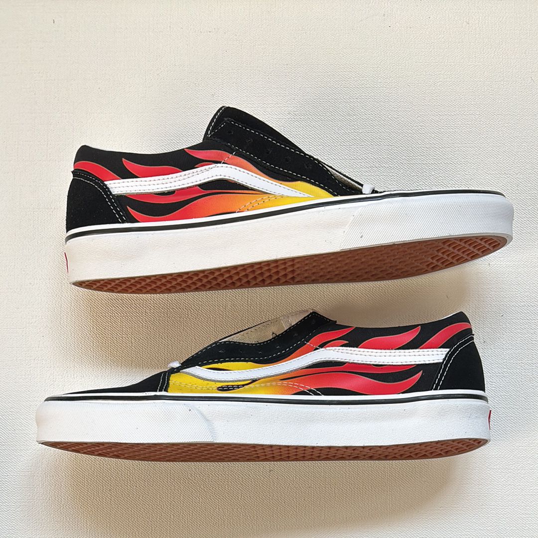 Vans Old Skool Flame "Black/True White"