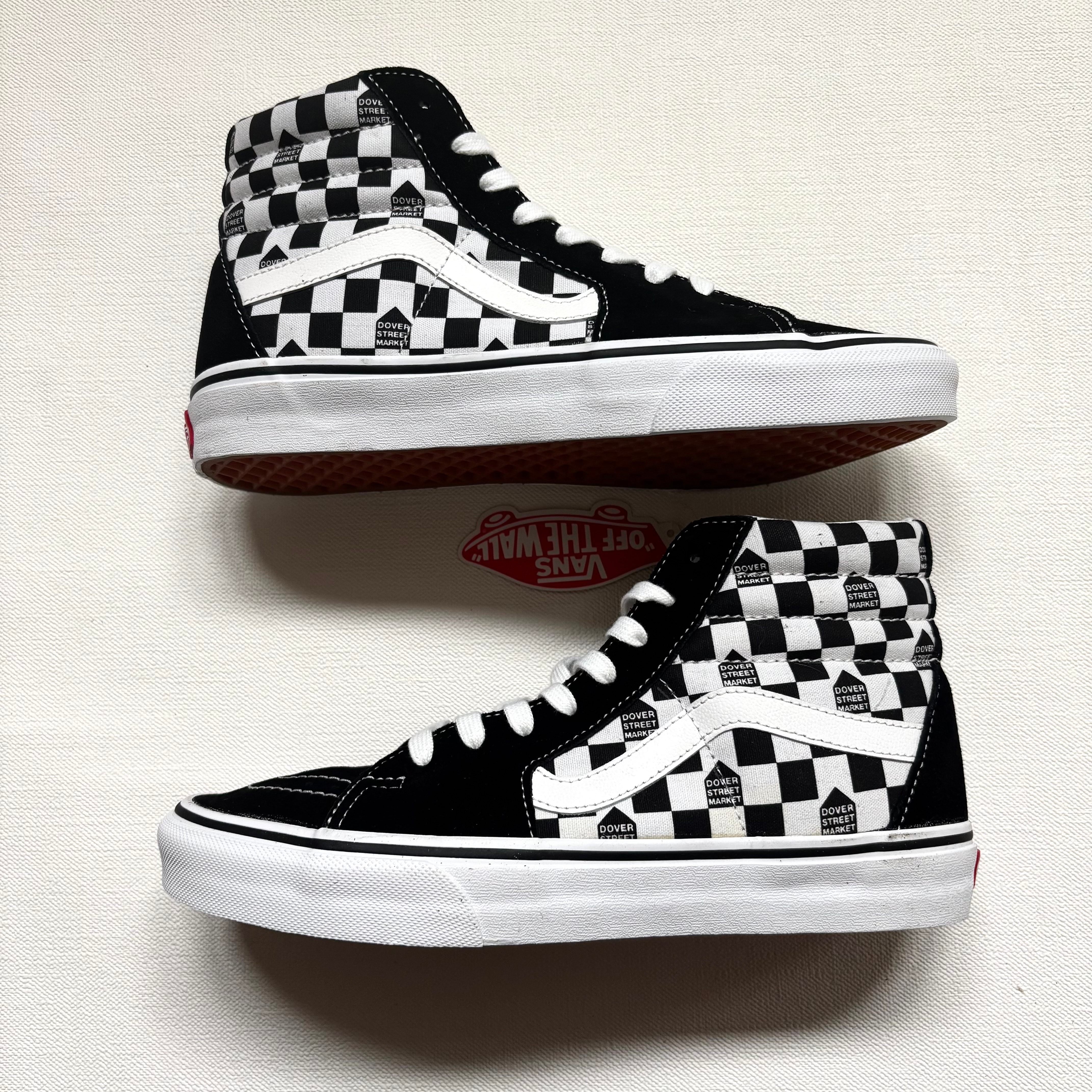 Dover Street Market × Vans Sk8 Hi "Checkerboard/Black/White"