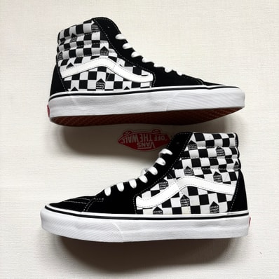Dover Street Market × Vans Sk8 Hi "Checkerboard/Black/White"