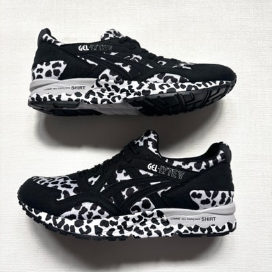COMME des GARCONS SHIRT × Asics Gel-Lyte 5 Leopard "Black"