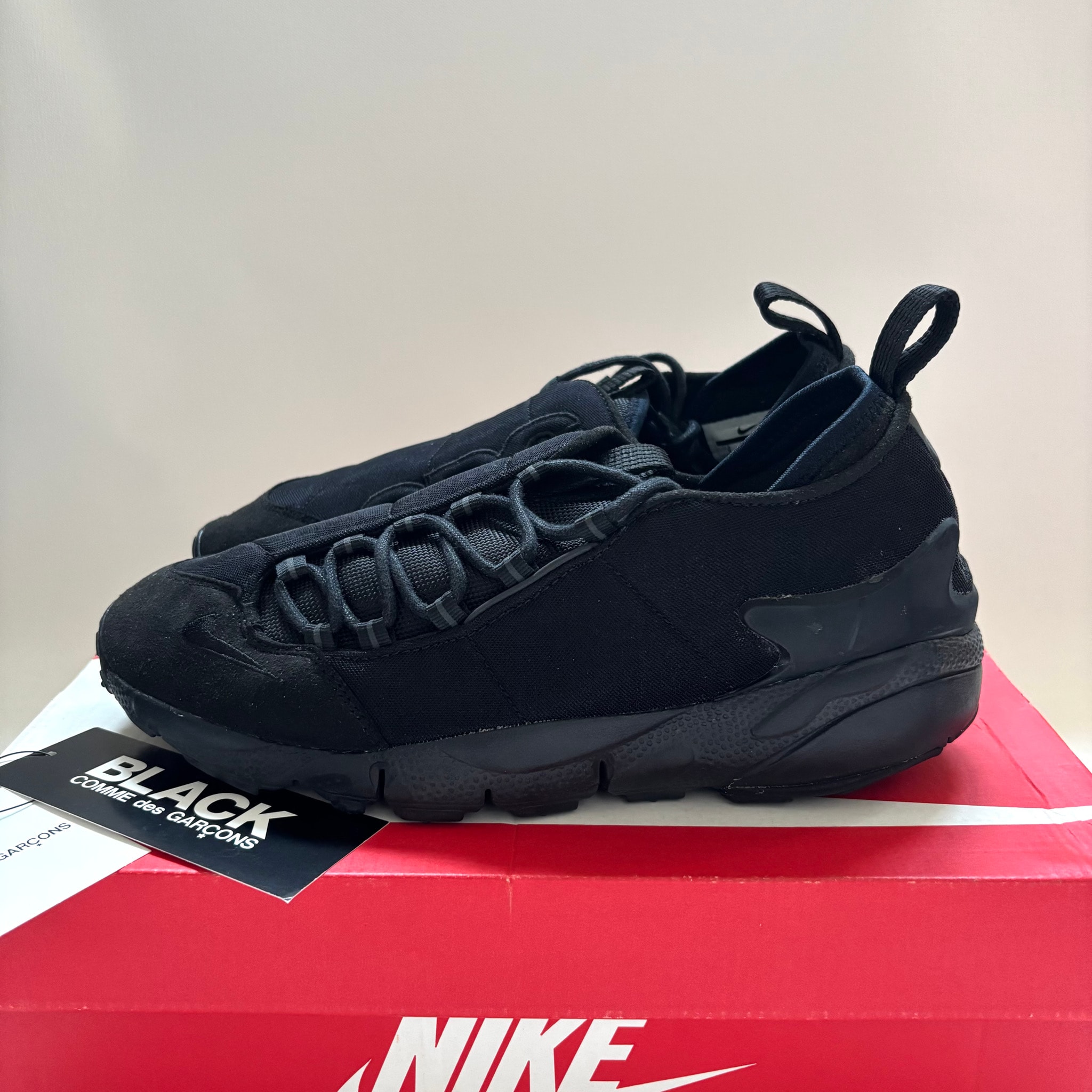 COMME des GARCONS × Nike Air Footscape NM "Black"