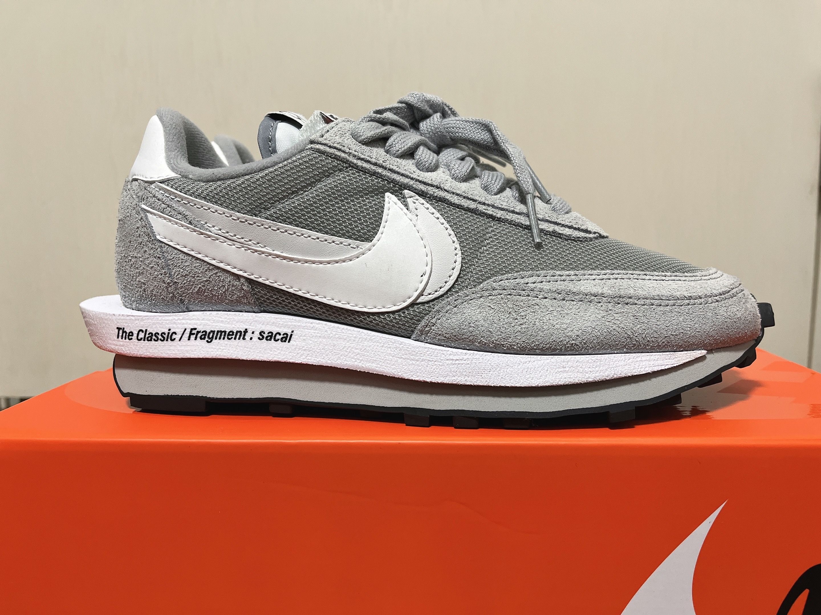 Fragment × sacai × Nike LD Waffle "Light Smoke Grey"