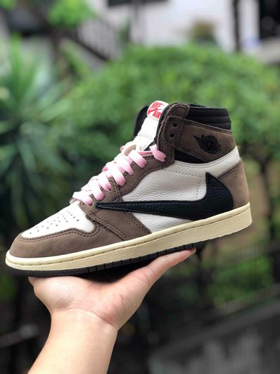 Travis Scott × Nike Air Jordan 1 Retro High OG TS SP "Sail/Dark Mocha"