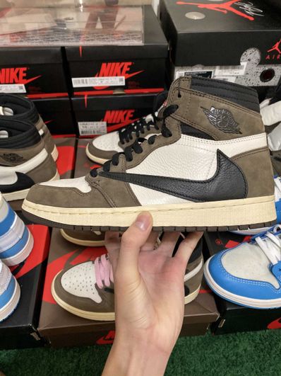 Travis Scott × Nike Air Jordan 1 Retro High OG TS SP "Sail/Dark Mocha"