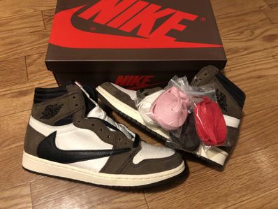 Travis Scott × Nike Air Jordan 1 Retro High OG TS SP "Sail/Dark Mocha"