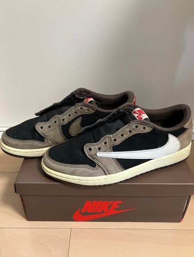 Travis Scott × Nike Air Jordan 1 Low OG SP-T "Black/Dark Mocha"