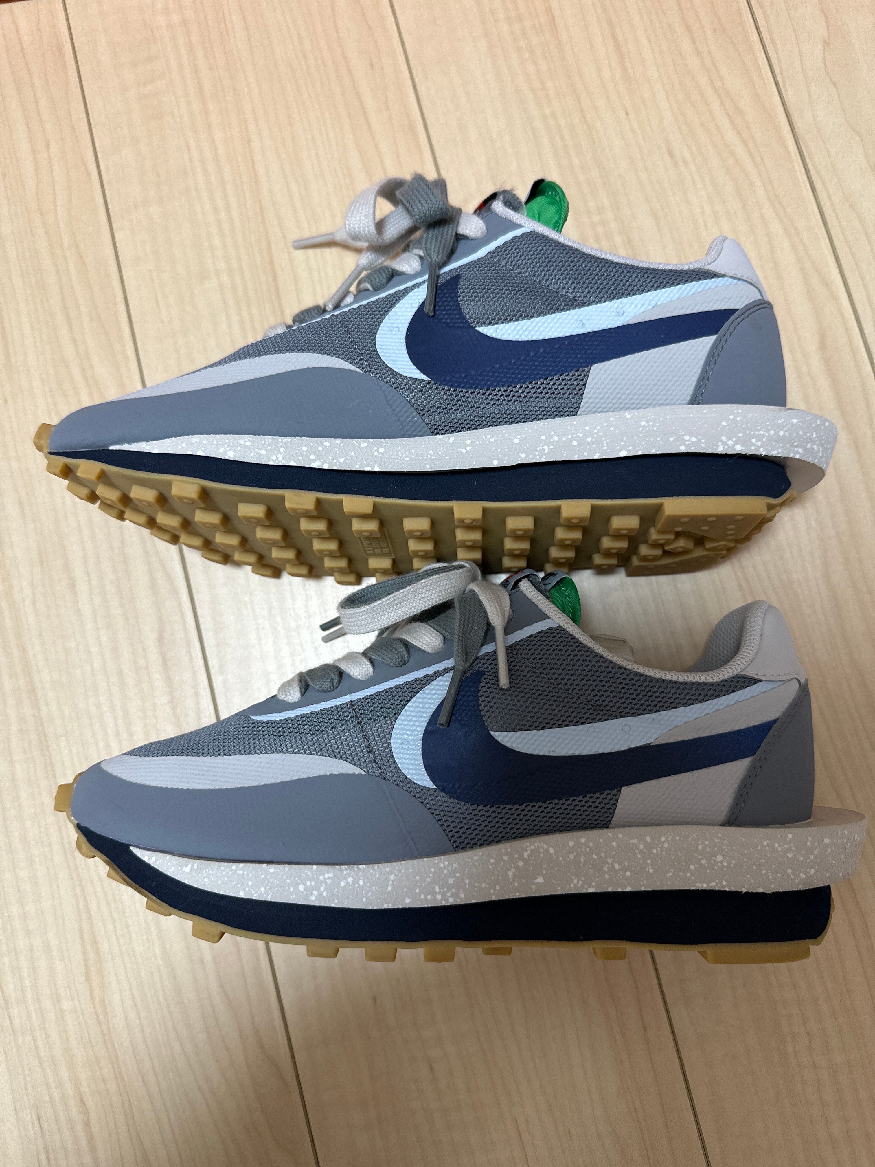 CLOT × Sacai × Nike LD Waffle "Grey Obsidian/Cool Grey"