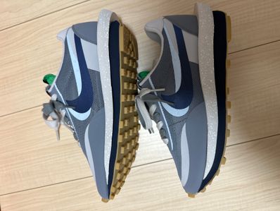 CLOT × Sacai × Nike LD Waffle "Grey Obsidian/Cool Grey"