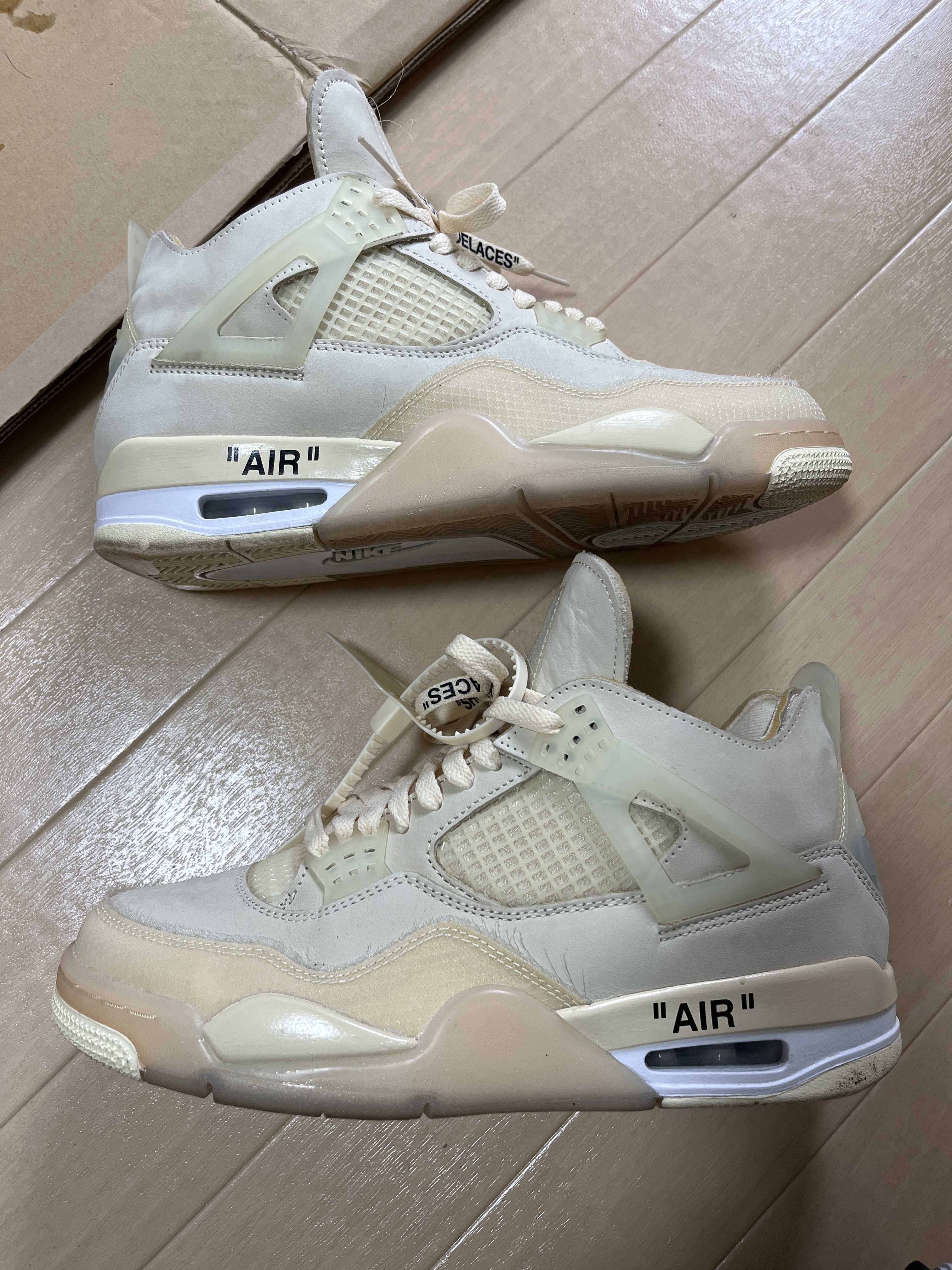 Off-White × Nike Women's Air Jordan 4 SP "Sail"