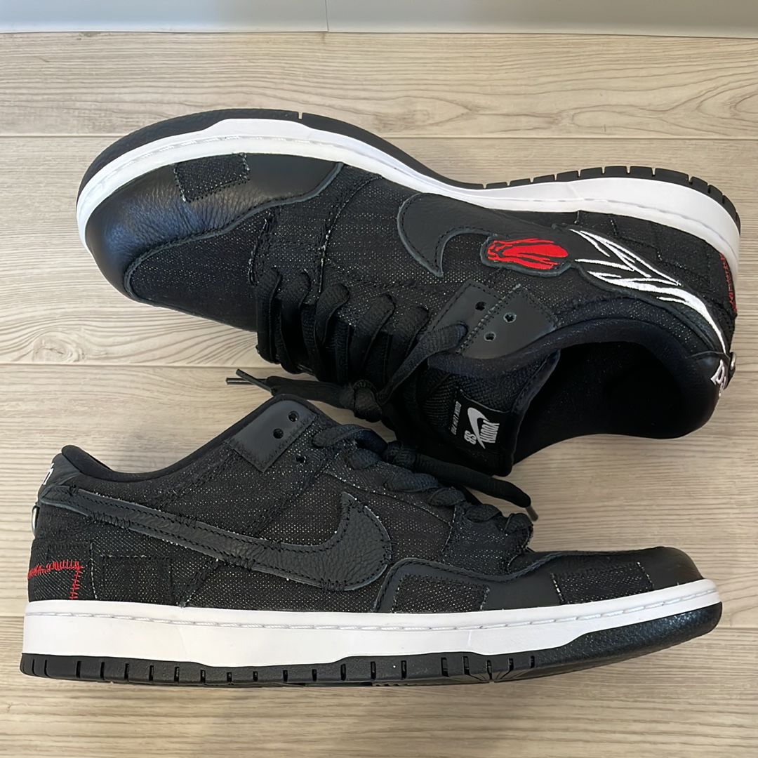 Wasted Youth × Nike SB Dunk Low "Black Denim" / VERDY