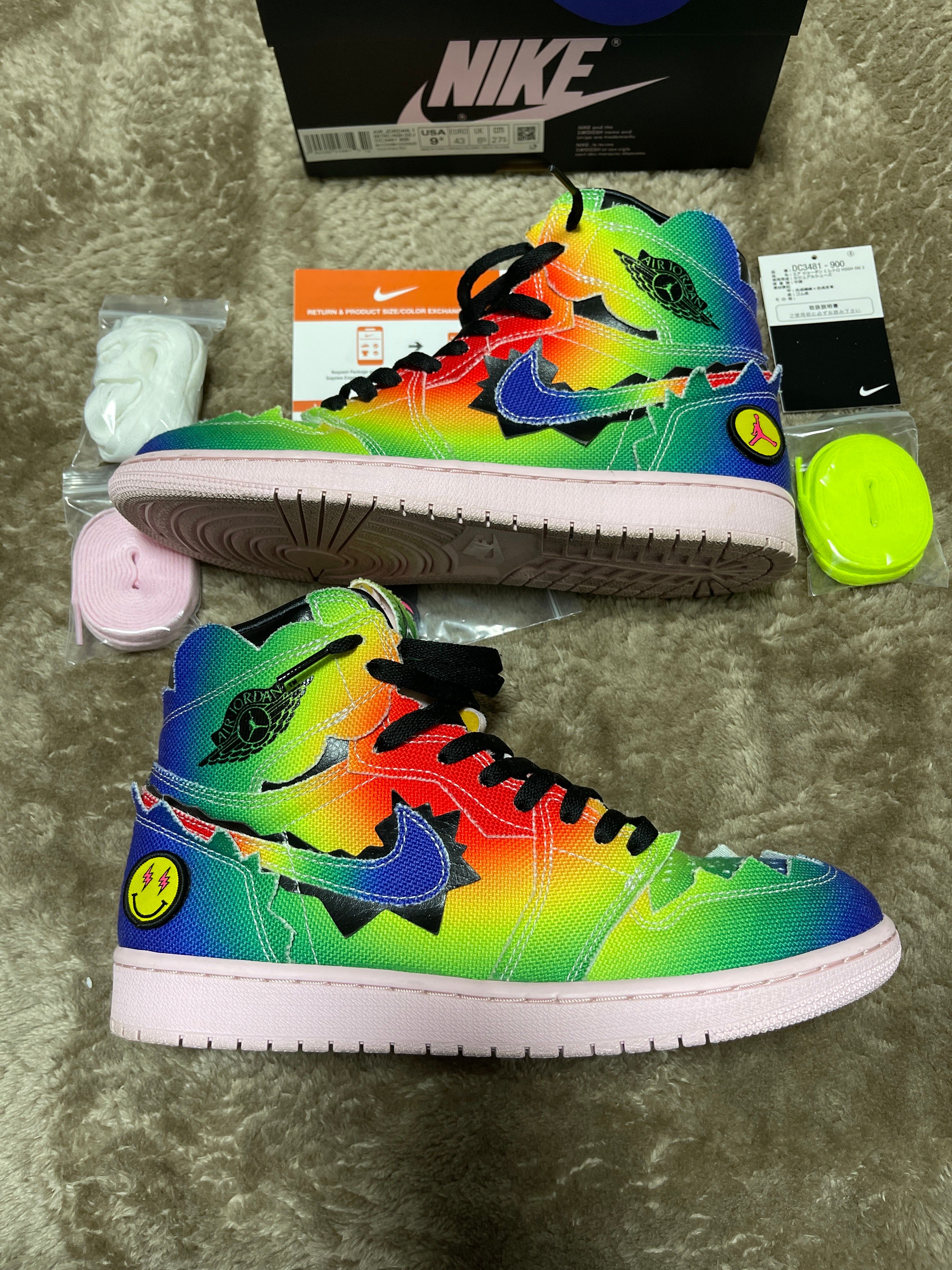 J Balvin × Nike Air Jordan 1 High OG "Rainbow"