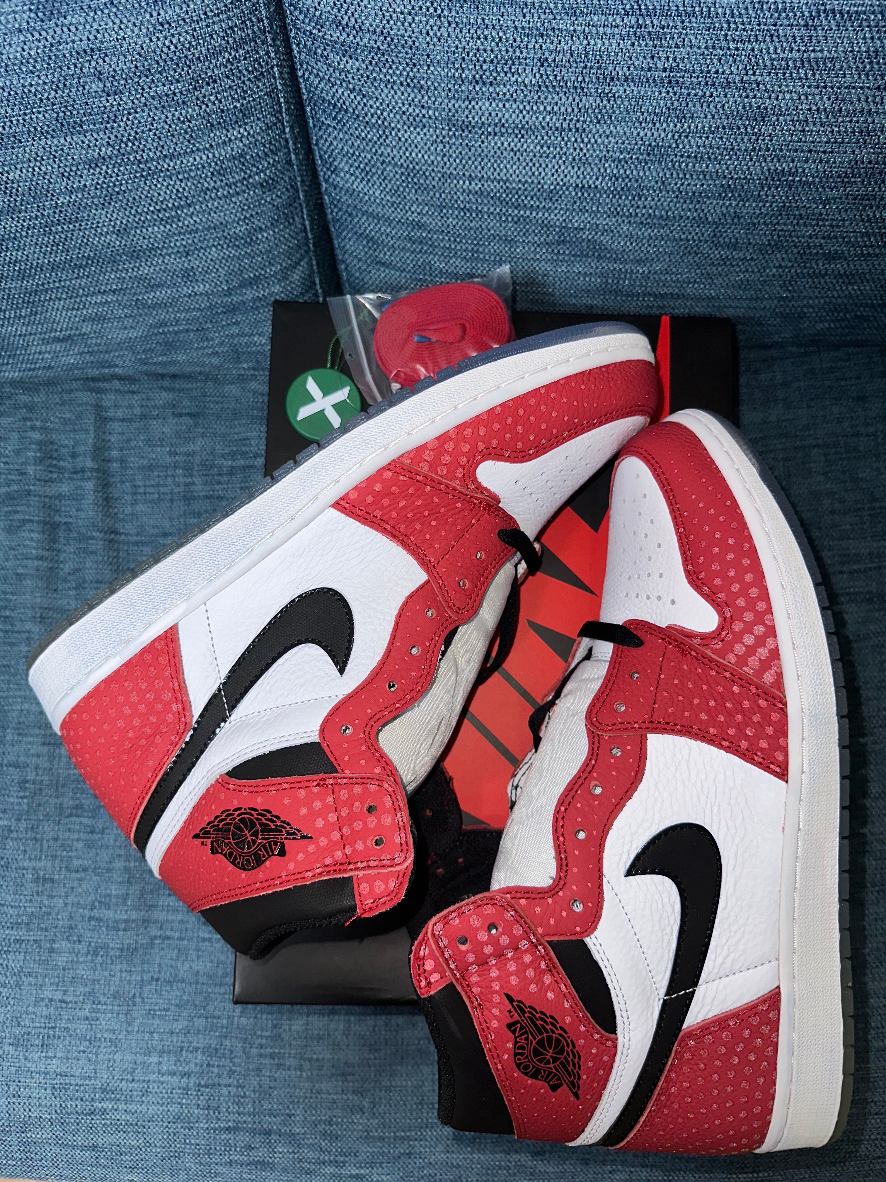 Spiderman × Nike Air Jordan 1 Origin Story "Gym Red/White/Photo Blue/Black"