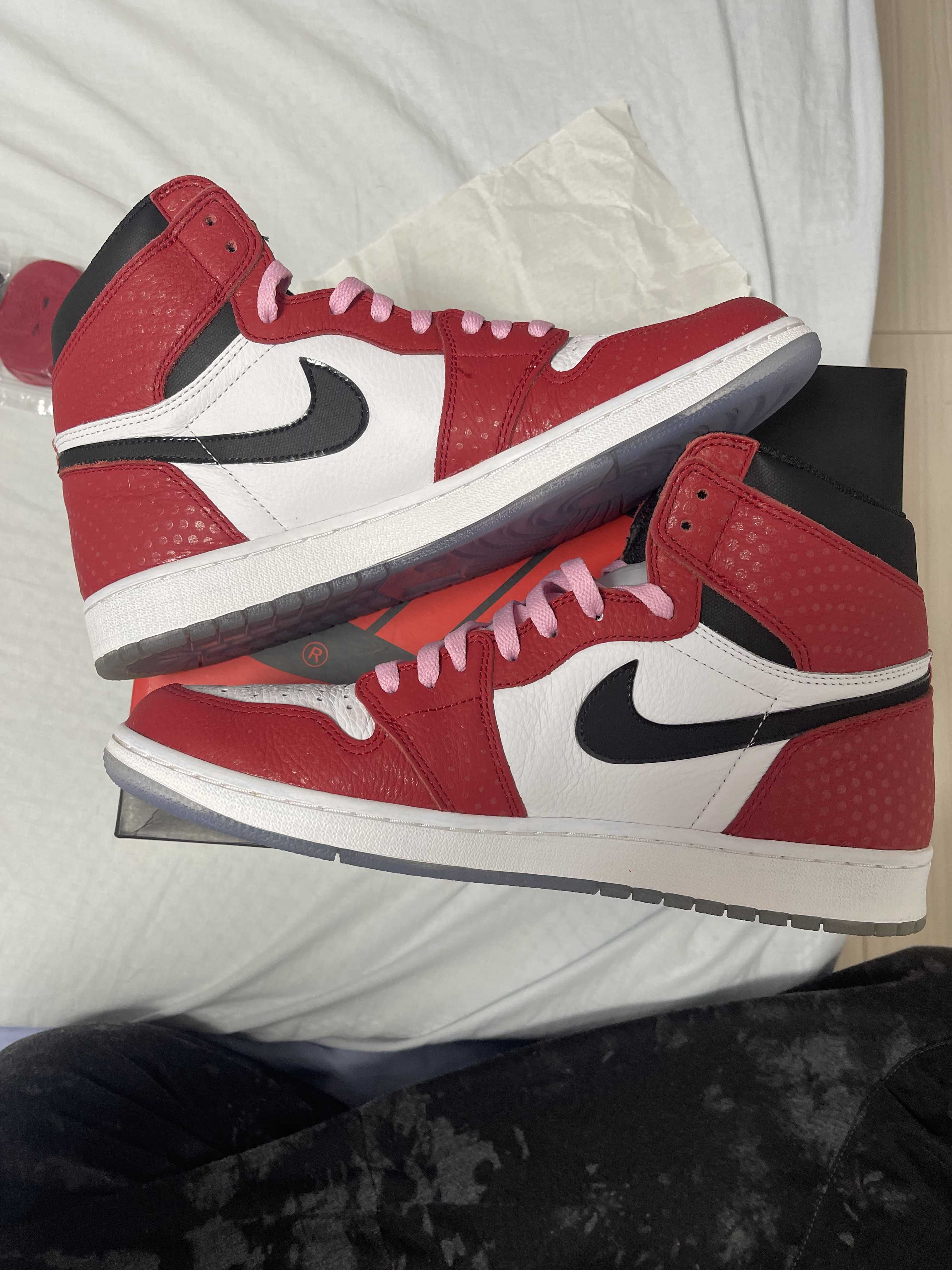 Spiderman × Nike Air Jordan 1 Origin Story "Gym Red/White/Photo Blue/Black"