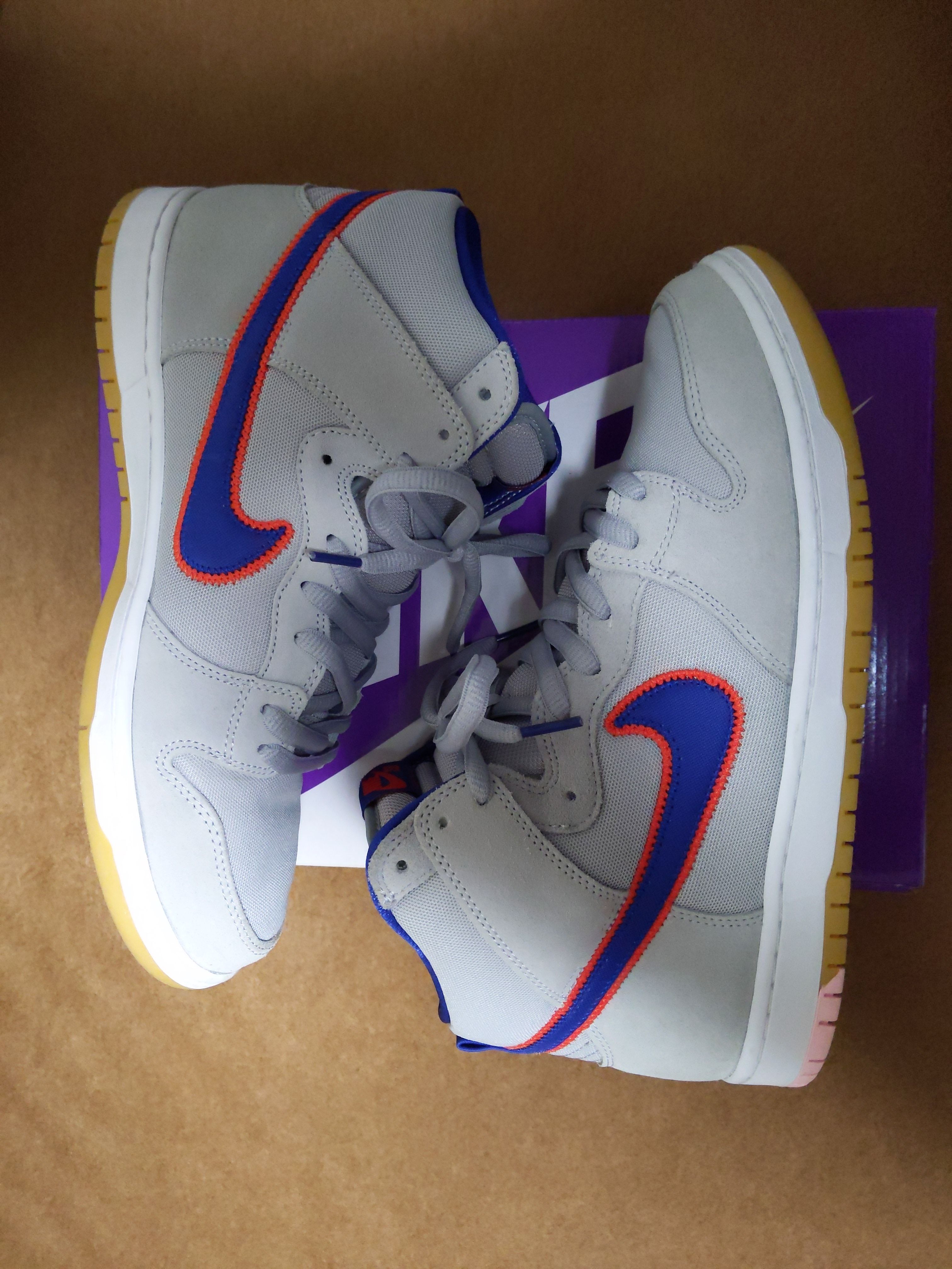 Nike SB Dunk High "Rush Blue and Team Orange/New York Mets"