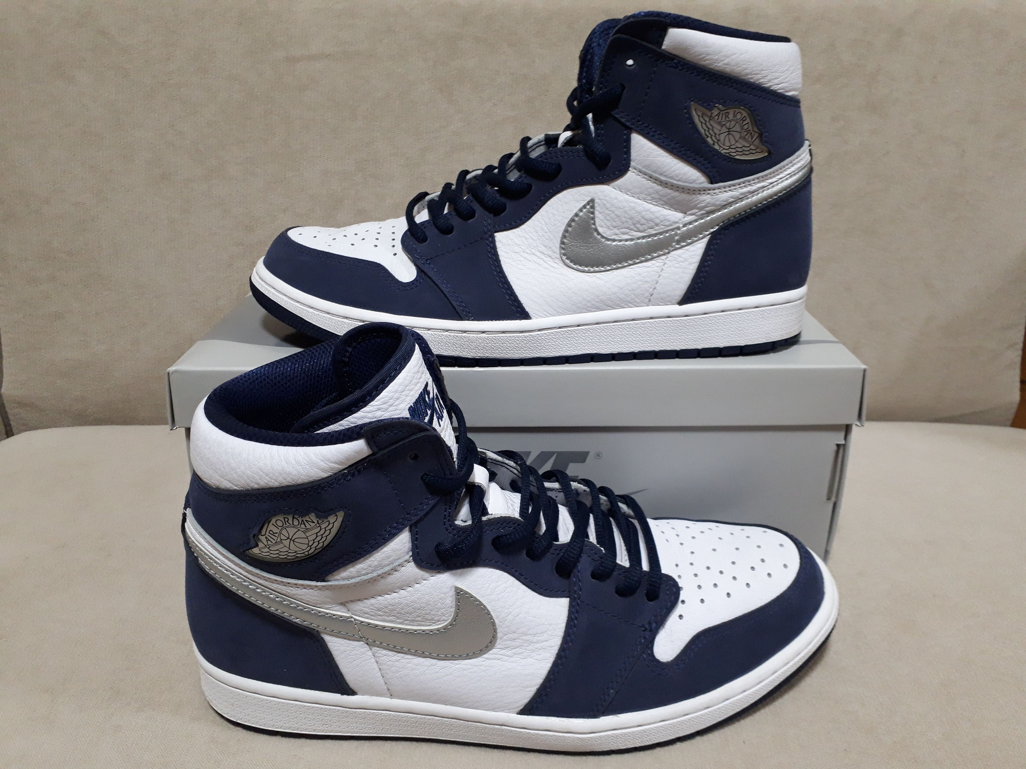 Nike Air Jordan 1 High OG CO.JP "White/Midnight Navy" (2020)(ブリーフケースなし)