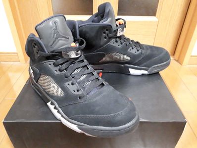 NIKE AIR JORDAN 5 PARIS SAINT-GERMAIN BLACK/CEMENT GREY
