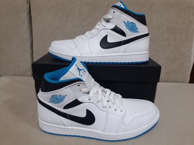 Nike Air Jordan 1 Mid "White/Laser blue"