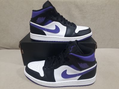 Nike Air Jordan 1 Mid "Black/Court Purple"