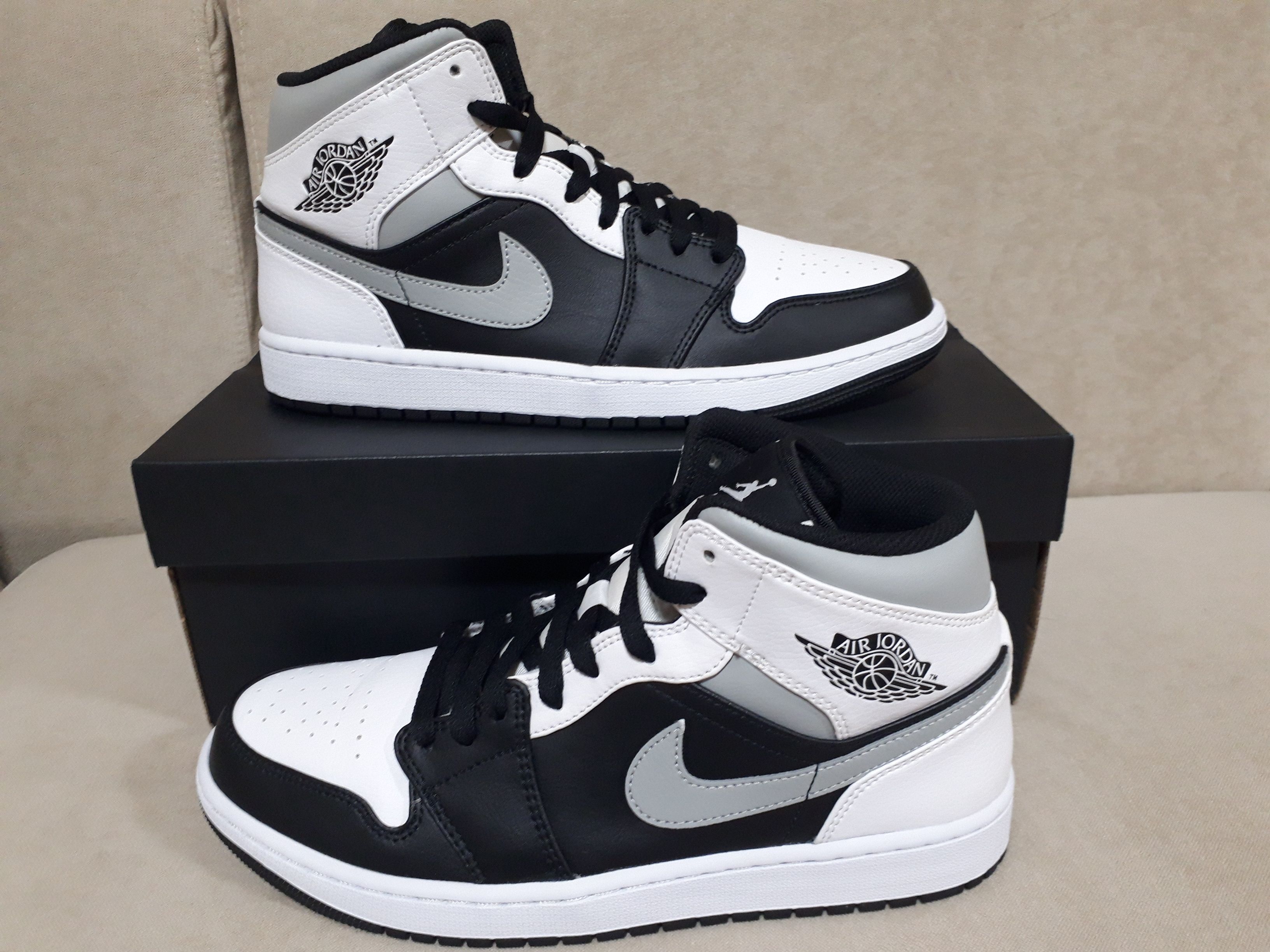 NIKE AIR JORDAN 1 MID "WHITE SHADOW"