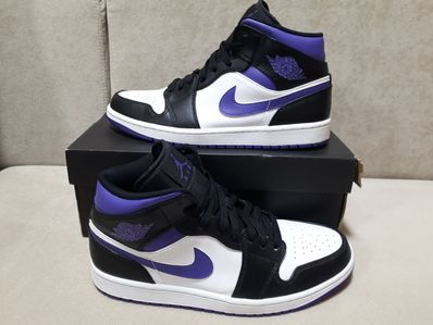 Nike Air Jordan 1 Mid "Black/Court Purple"