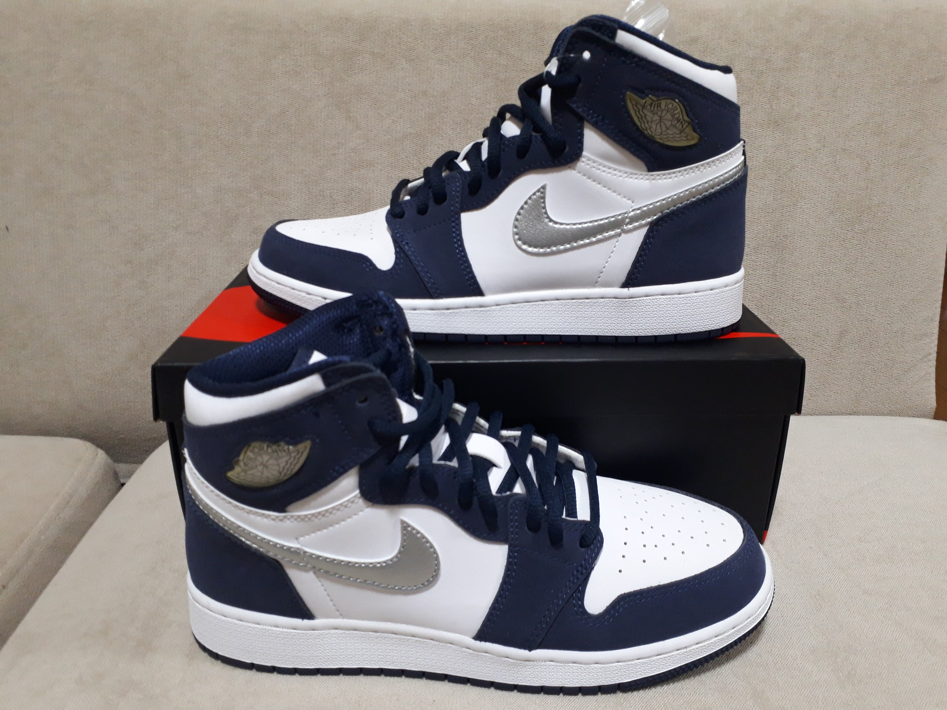Nike GS Air Jordan 1 High OG CO.JP "Midnight Navy" (2020)(ブリーフケースなし)