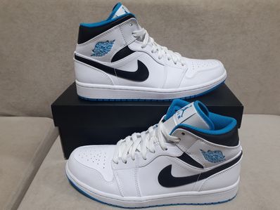 Nike Air Jordan 1 Mid "White/Laser blue"
