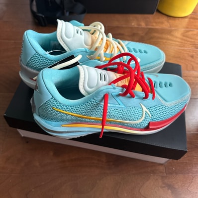 TITAN × Dylan Harper × Nike GT Cut "Bleached Aqua/Sport Gold" (IU0779-400/IU0780-400)