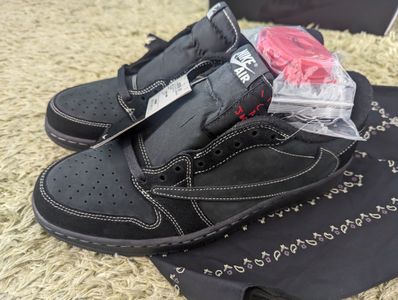 Travis Scott × Nike Air Jordan 1 Low OG SP "Black Phantom"