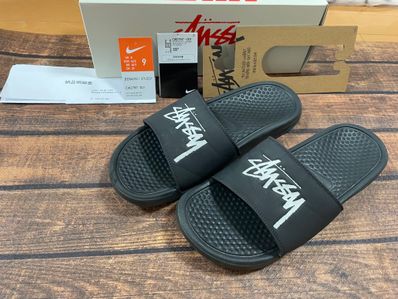 Stussy × Nike Benassi Slide "Off Noir" (CW2787-001)