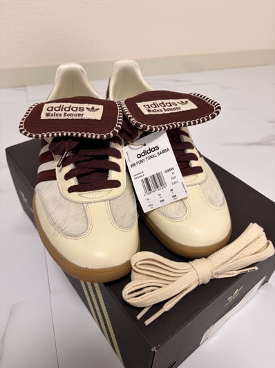 Wales Bonner × adidas Samba Pony Tonal Low "Cream White/Mystery Brown"