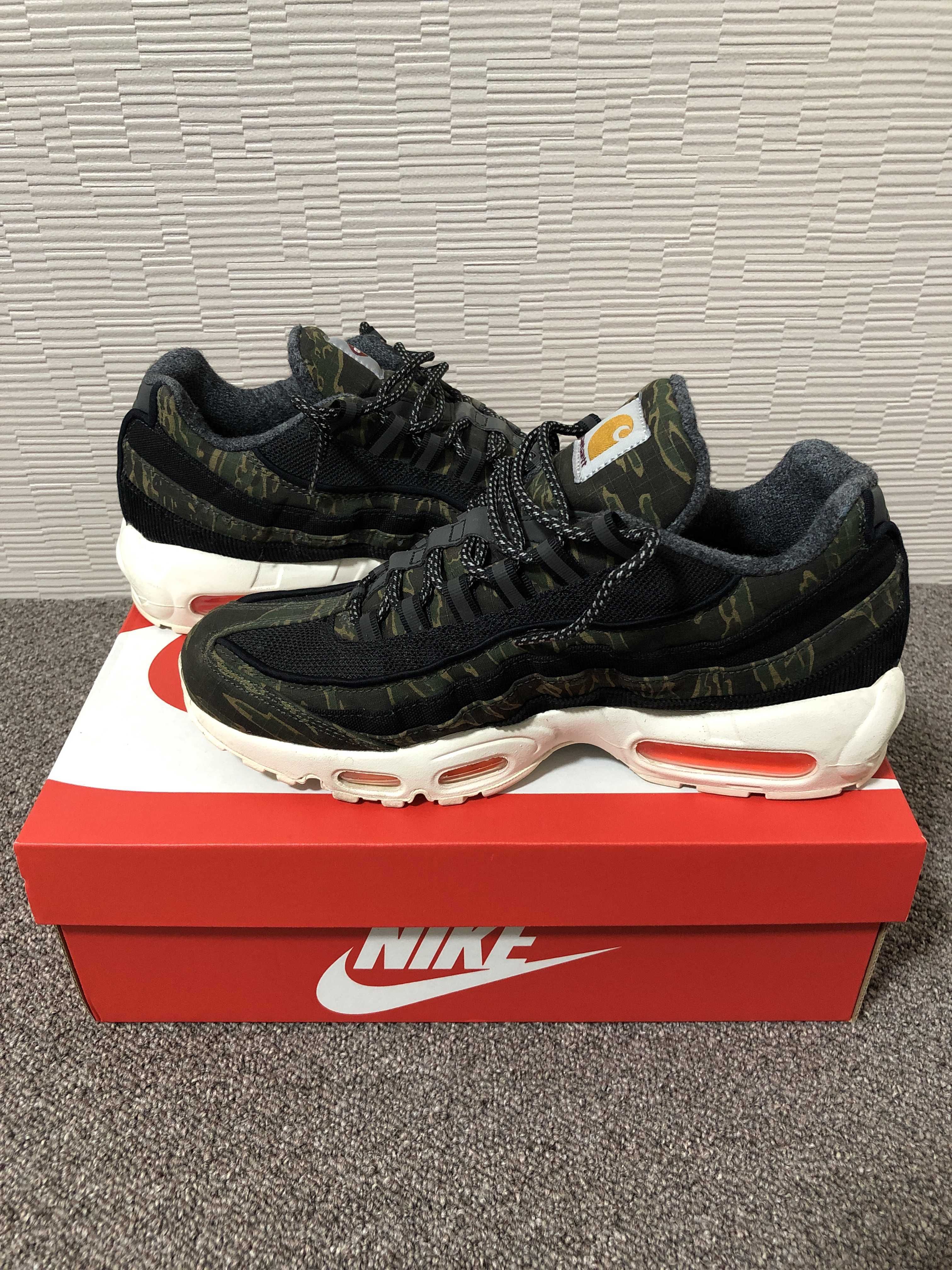 Carharte WIP × Nike Air Max 95 "Black/Sail/Total Orange"