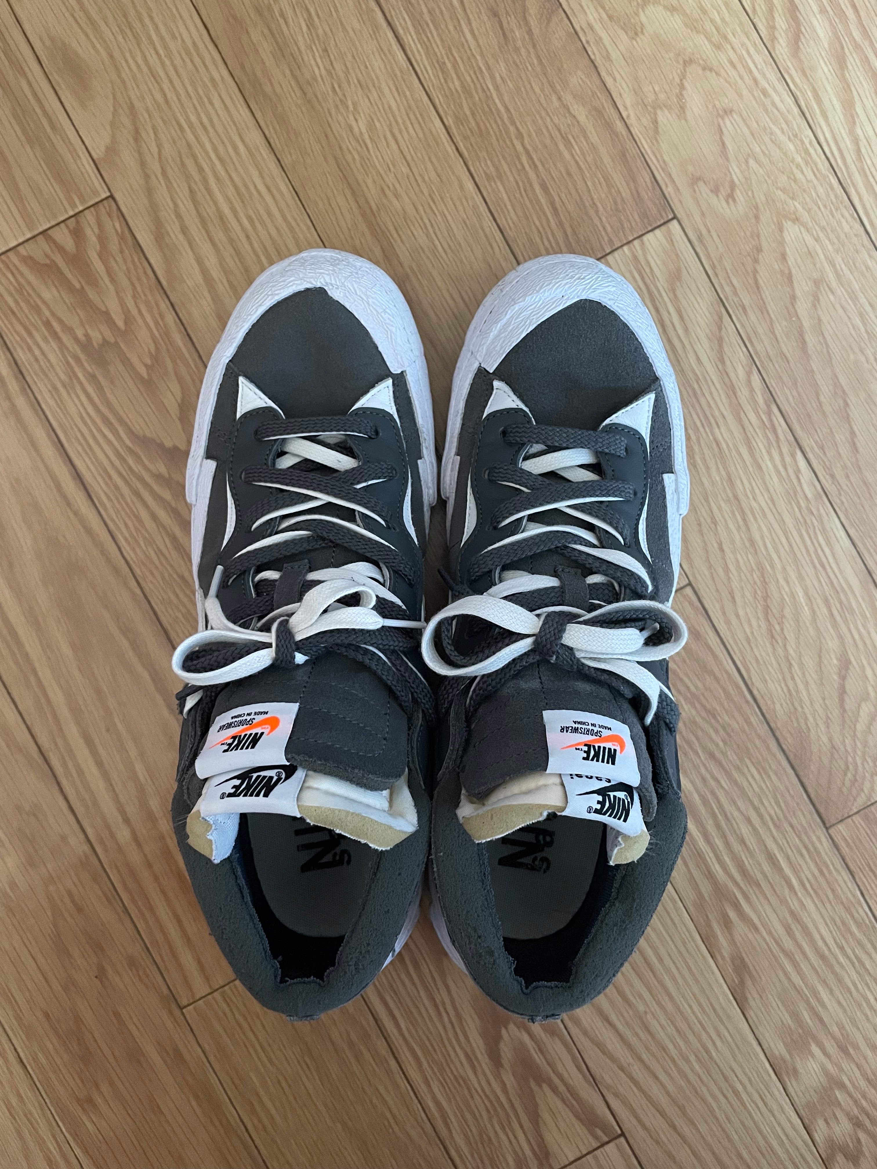 Sacai × Nike Blazer Low "Iron Grey"