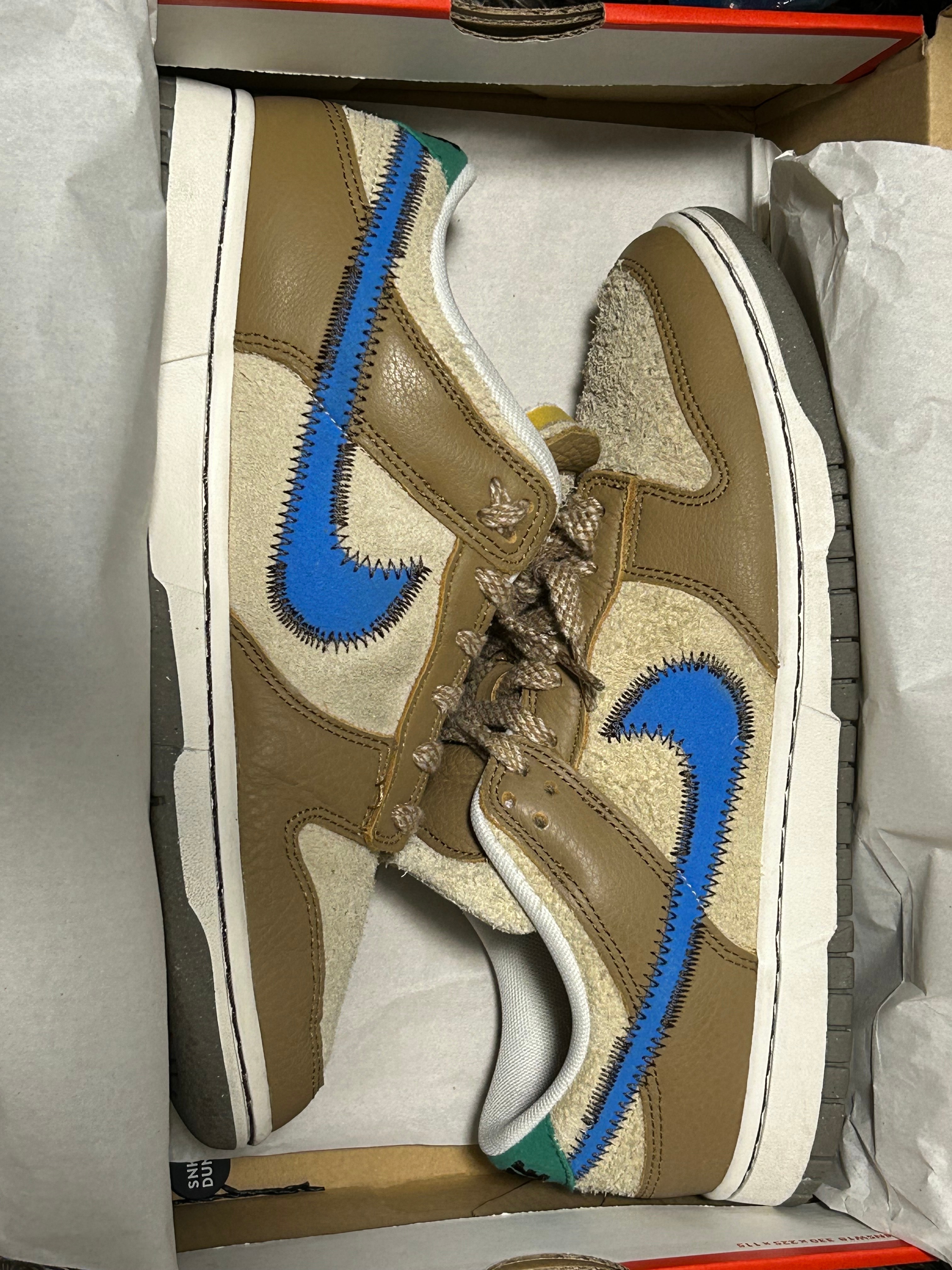 size? × Nike Dunk Low "Dark Driftwood/Photo BlueRattan"