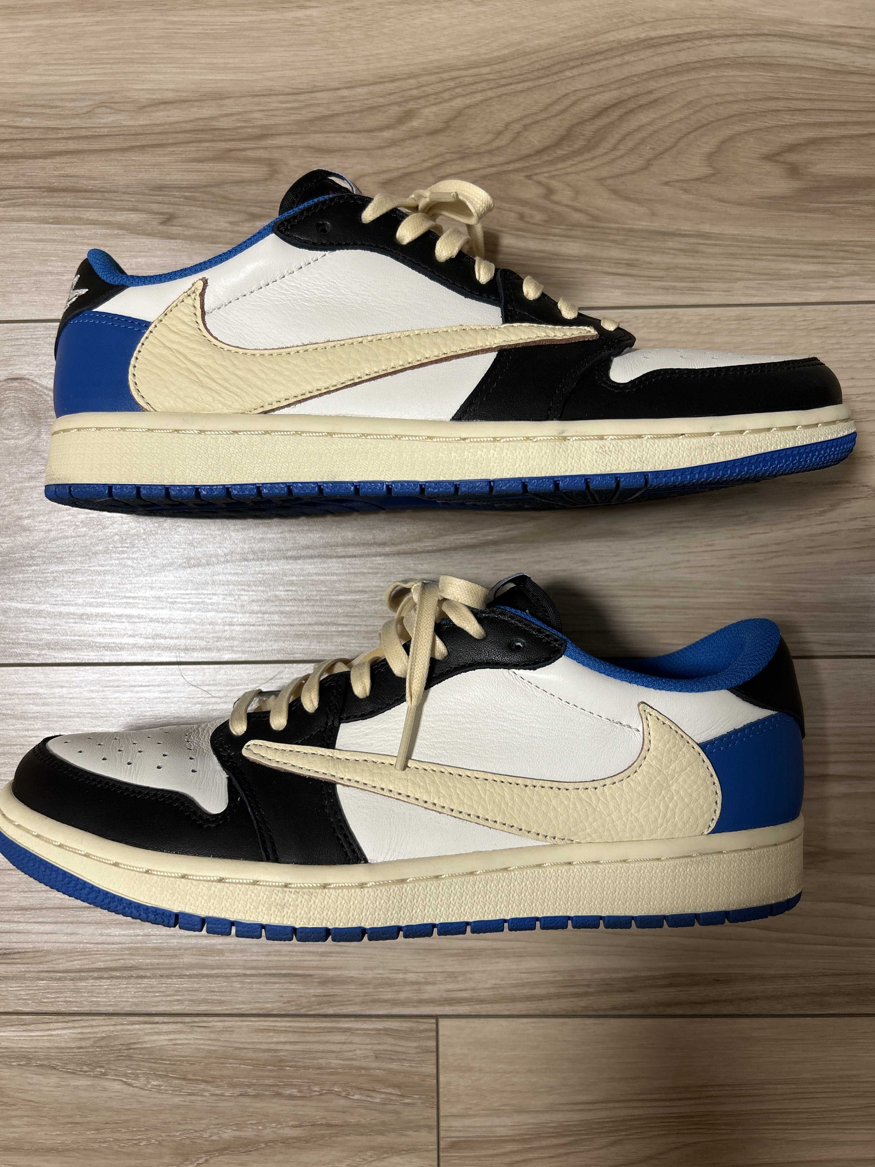 Travis Scott × fragment design × Nike Air Jordan 1 Low OG SP "Military Blue"