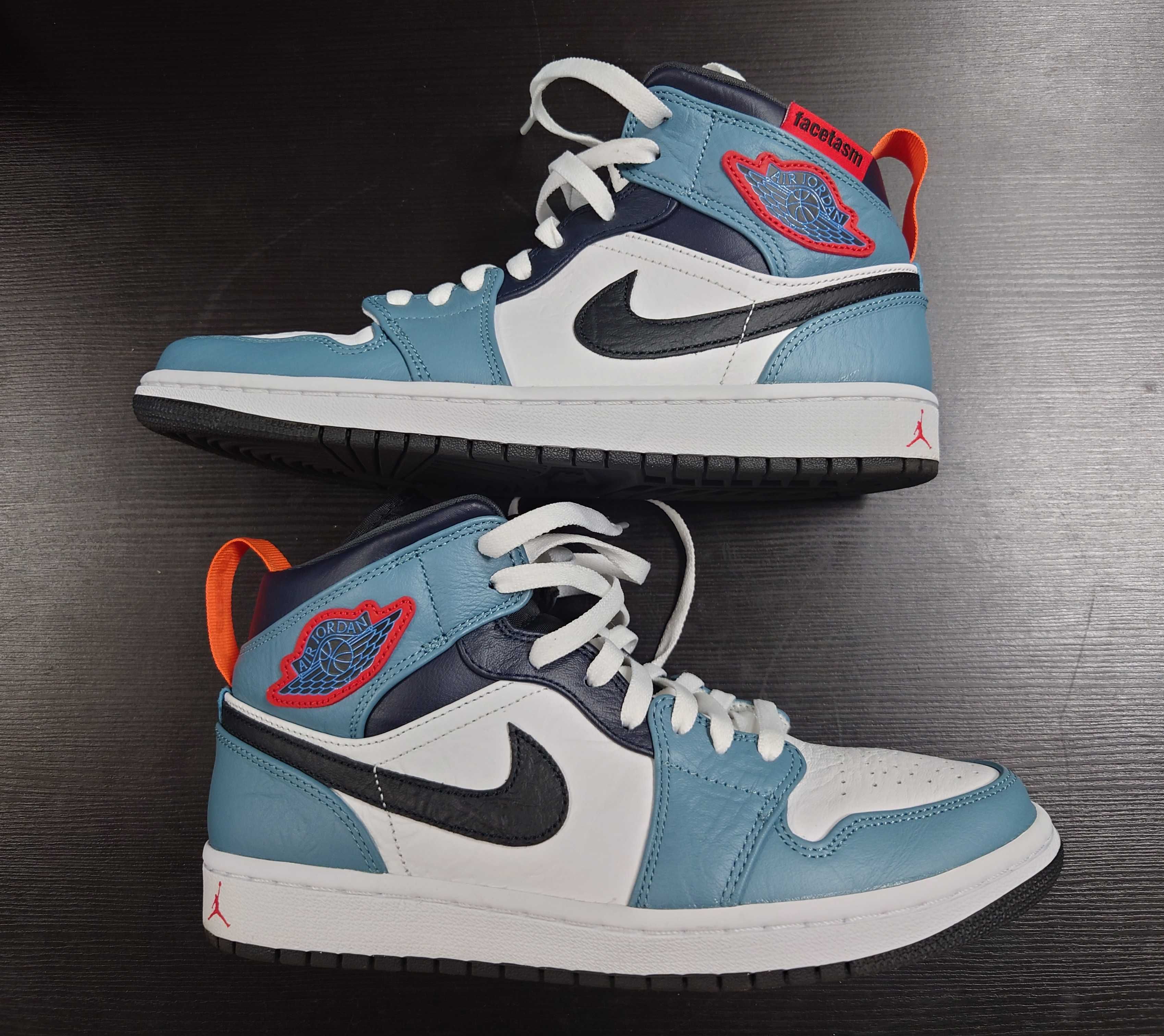 FACETASM × Nike Air Jordan 1 Mid "White/Navy"
