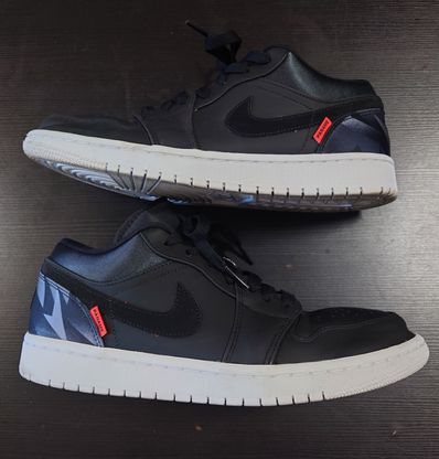 NIKE × PARIS SAINT GERMAIN AIR JORDAN 1 LOW PSG "BLACK"