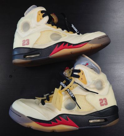 Off-White × Nike Air Jordan 5 "Sail"