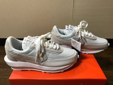 sacai × Nike LDV Waffle "Triple White"