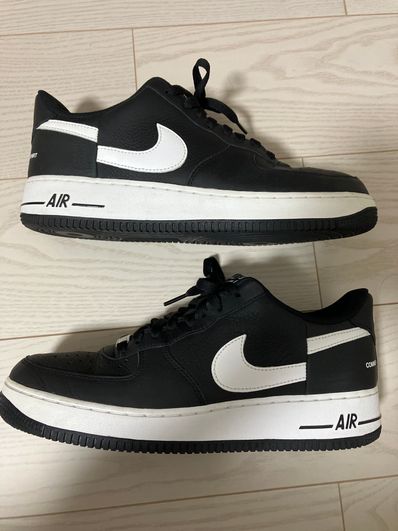 Supreme × COMME des GARCONS SHIRT × Nike Air Force 1 Low "Black/White" (2018)