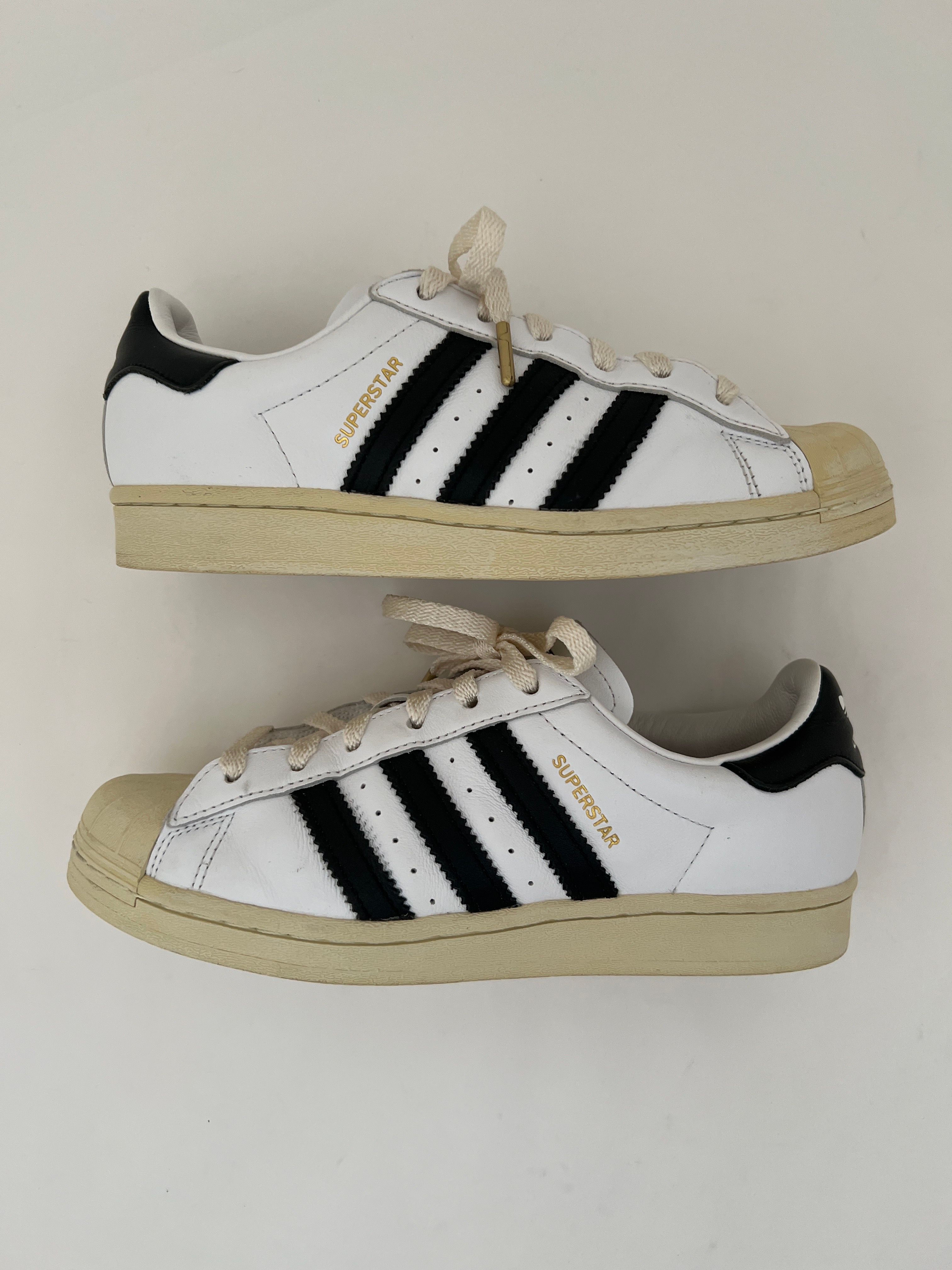 adidas Superstar "White Black Aged Sole"