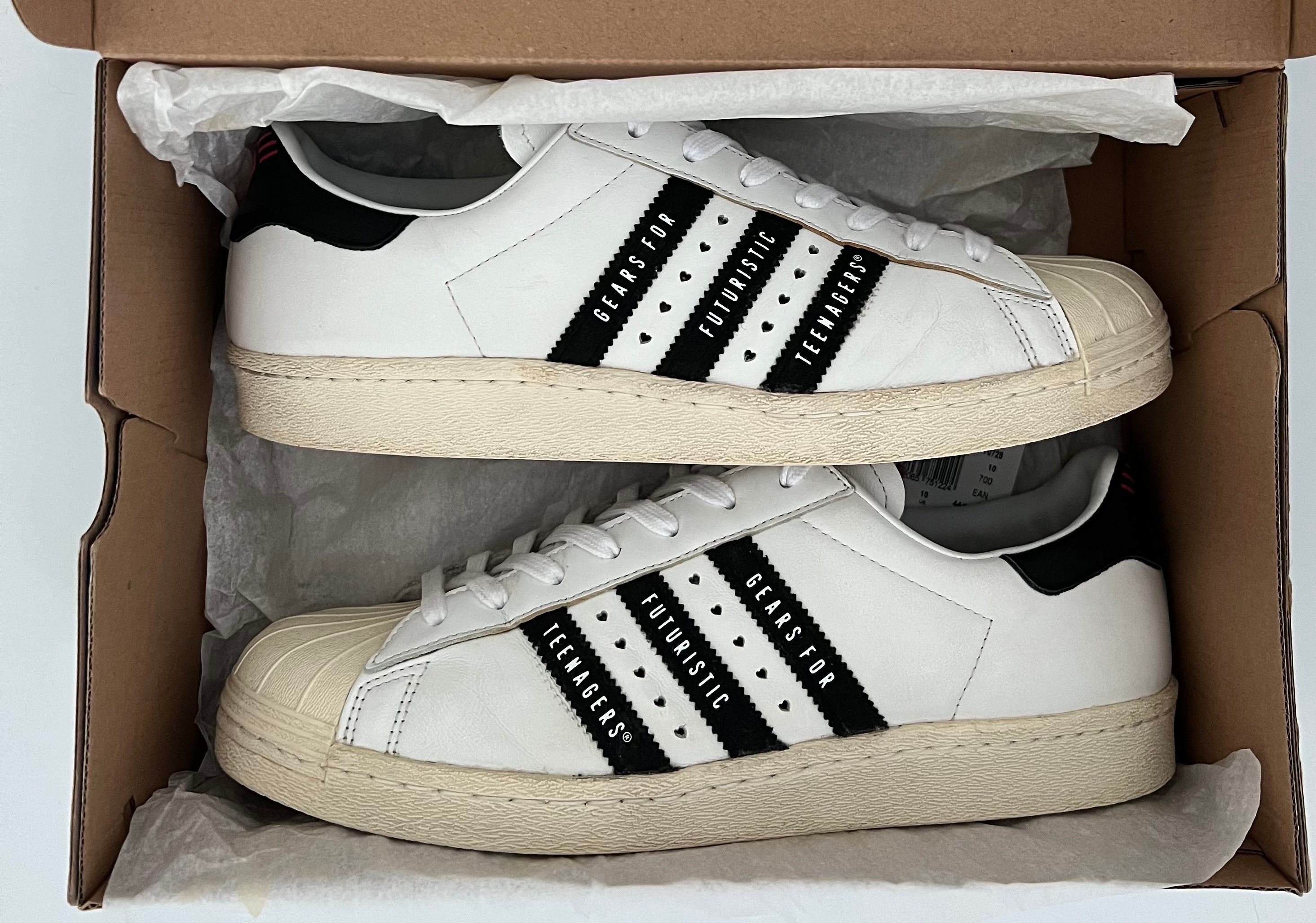 HUMAN MADE × adidas Superstar 80s "White/Black"