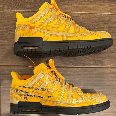 Off-White × Nike Air Rubber Dunk "University Gold"