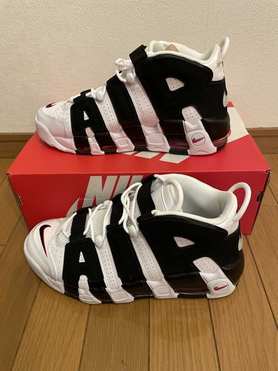 Nike Air More up Tempo "White/Black/University Red"(~2018)