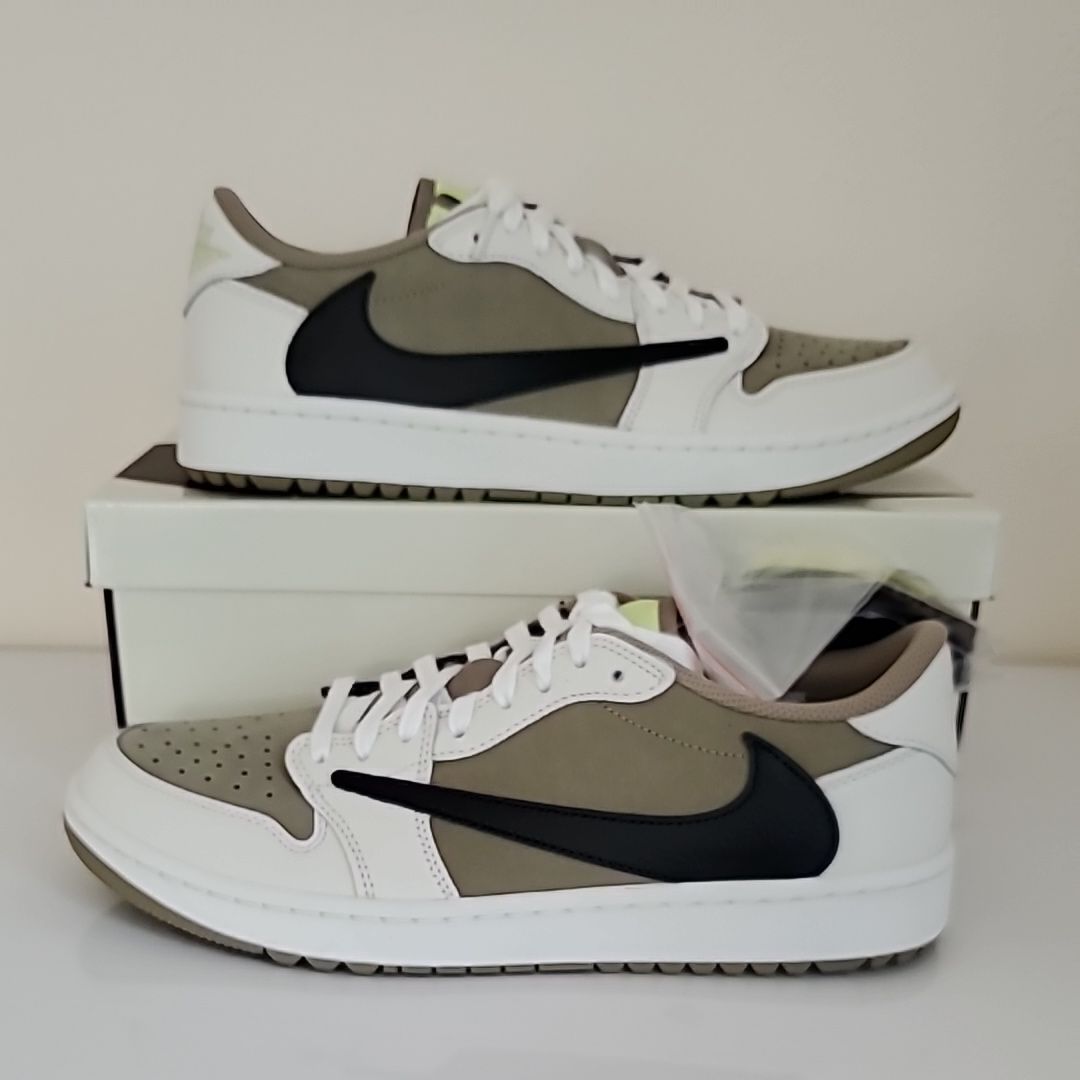 Travis Scott × Nike Air Jordan 1 Low Golf NRG "Neutral Olive"