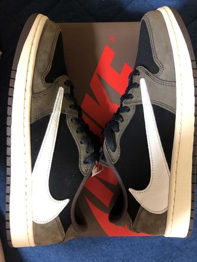 Travis Scott × Nike Air Jordan 1 Low OG SP-T "Black/Dark Mocha"