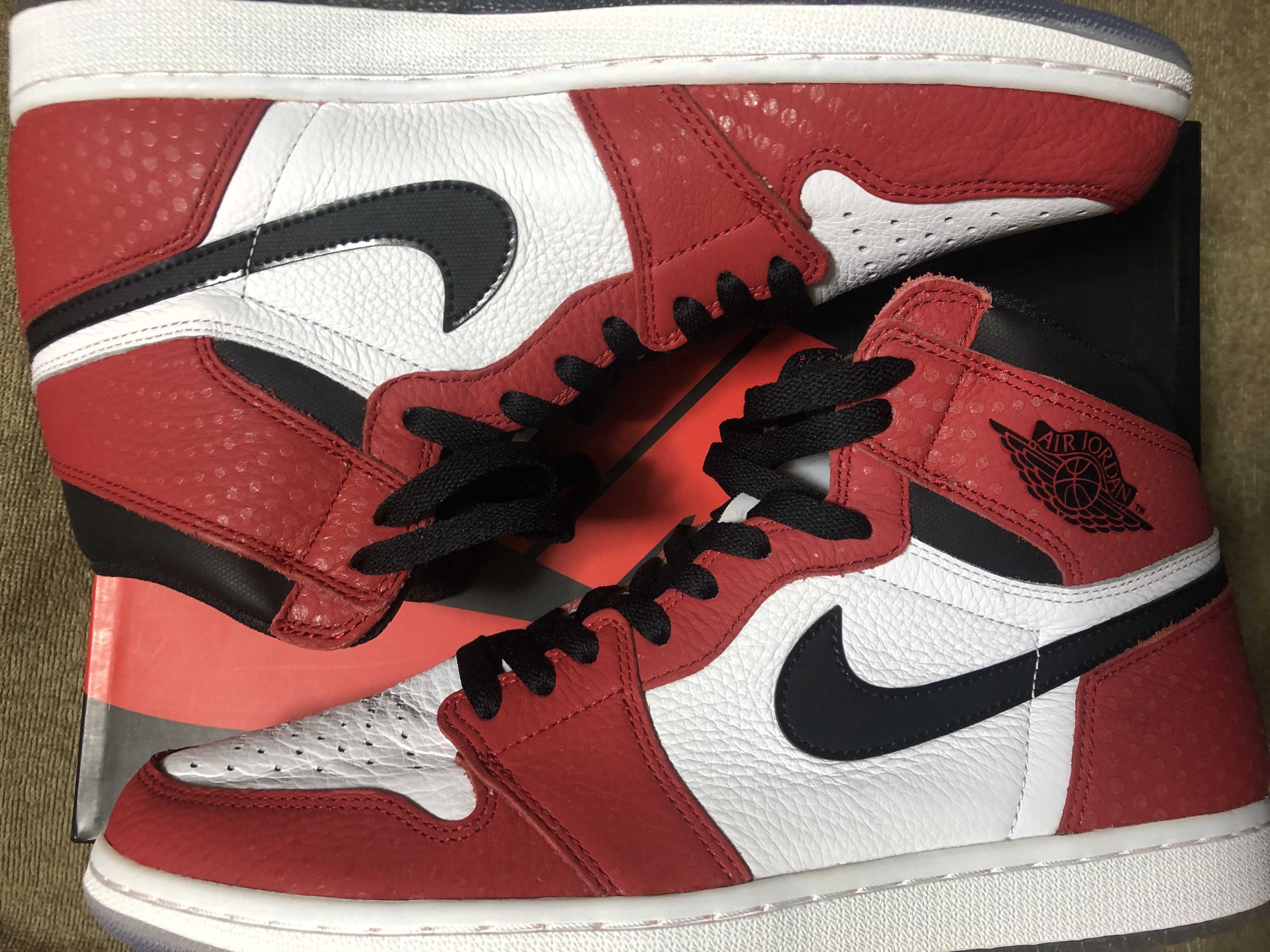 Spiderman × Nike Air Jordan 1 Origin Story "Gym Red/White/Photo Blue/Black"