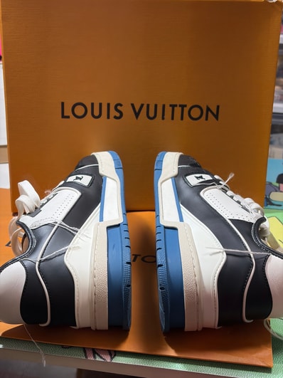 LOUIS VUITTON TRAINER LINE SNEAKER "BLACK BLUE"